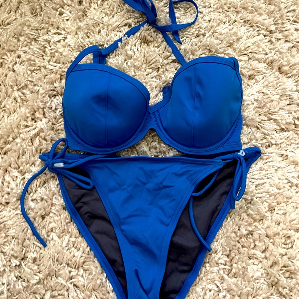Blue bikini